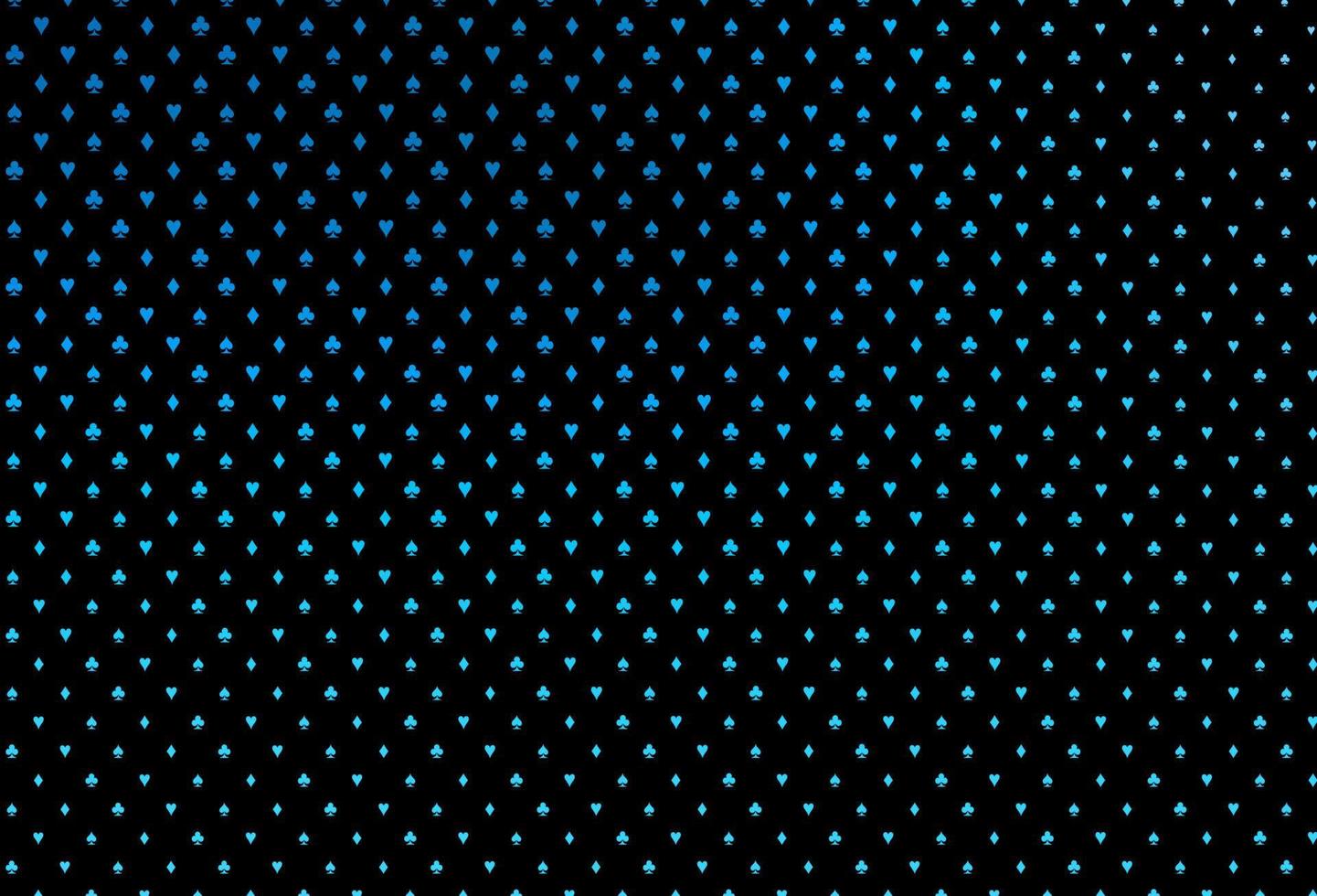 Dark blue vector pattern with symbol of cards.