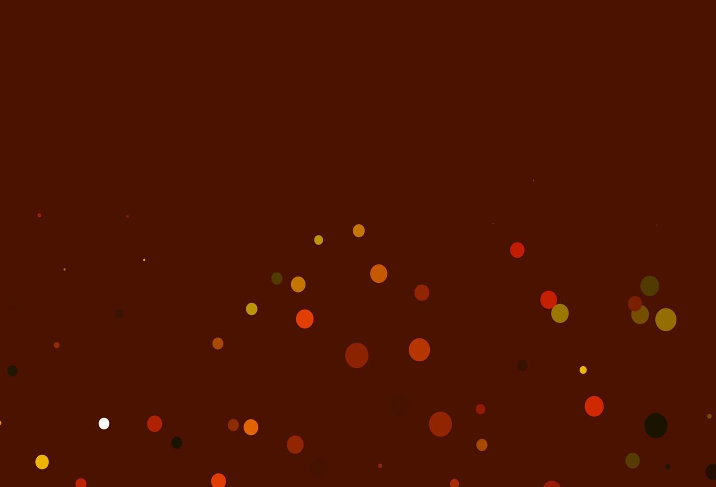 Light Orange vector cover with spots.