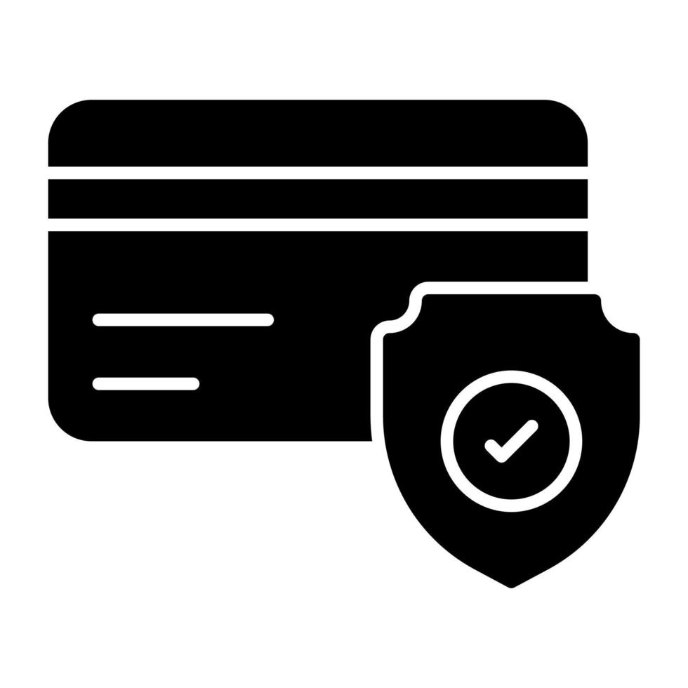 Unique design icon of locked atm card vector