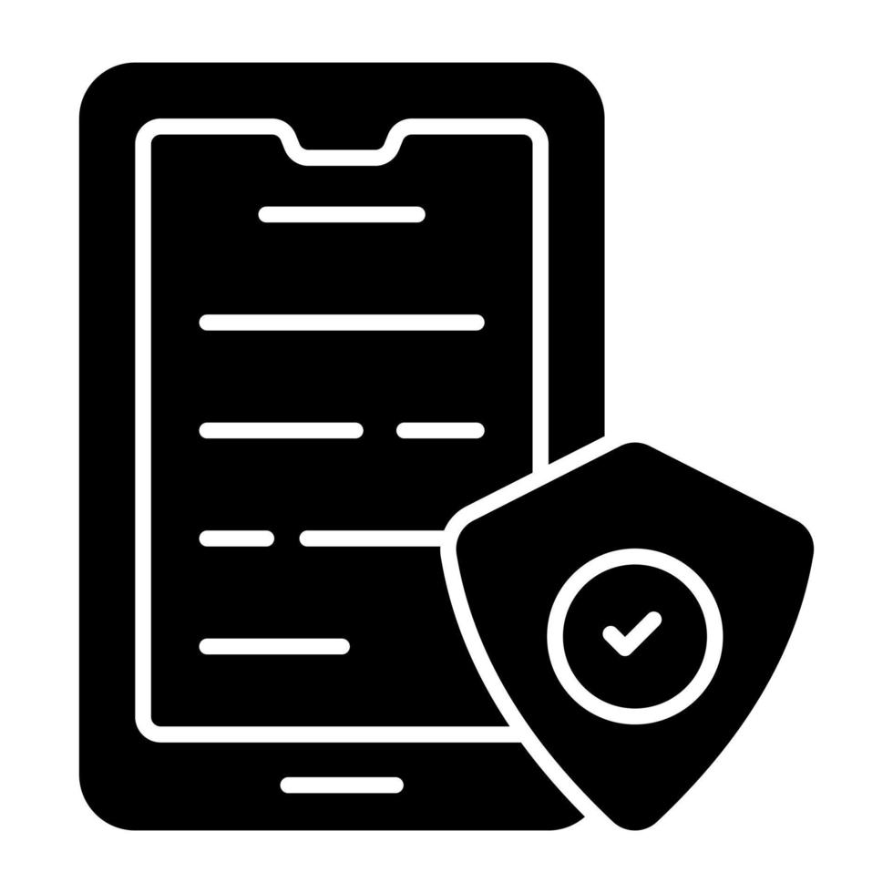 Unique design icon of document security vector