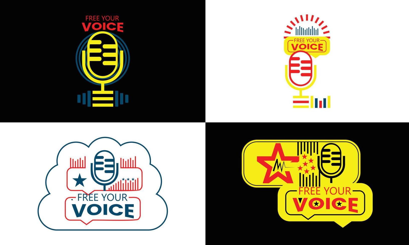 the best t shirt design for podcast streaming vector