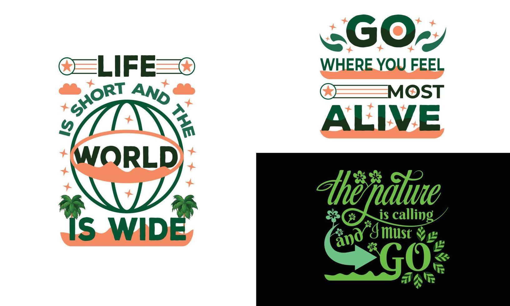 the best t shirt design for travelers and nature lover vector