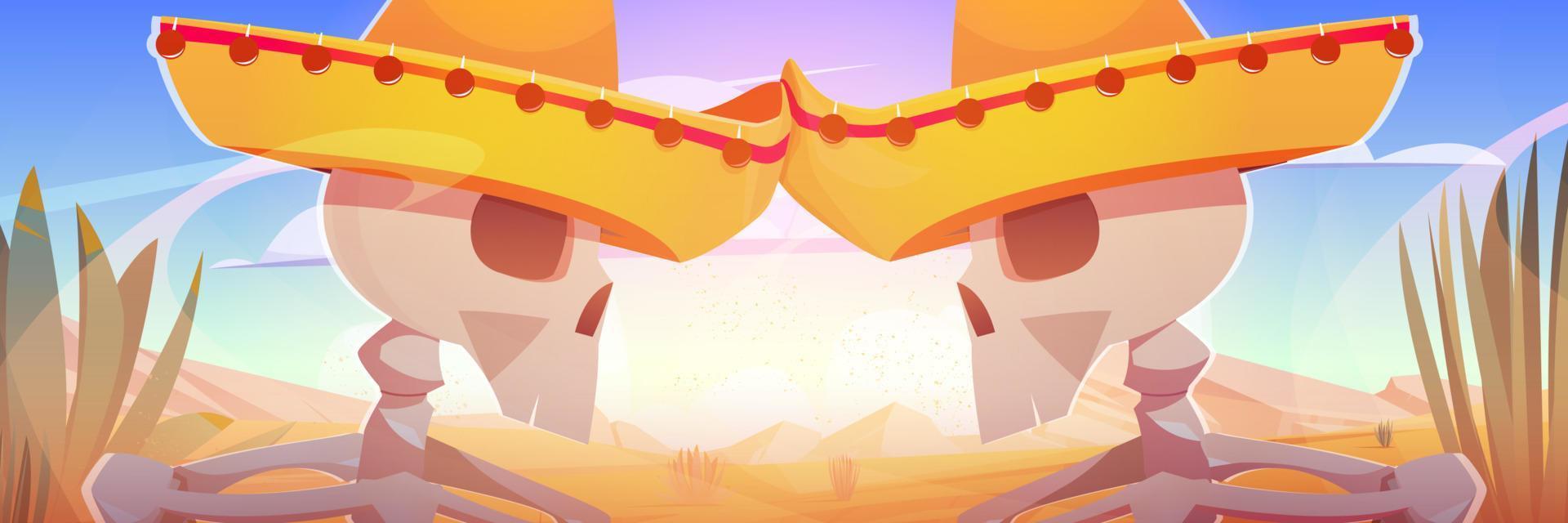 Day of the dead, Dia de los muertos or Viva Mexico vector