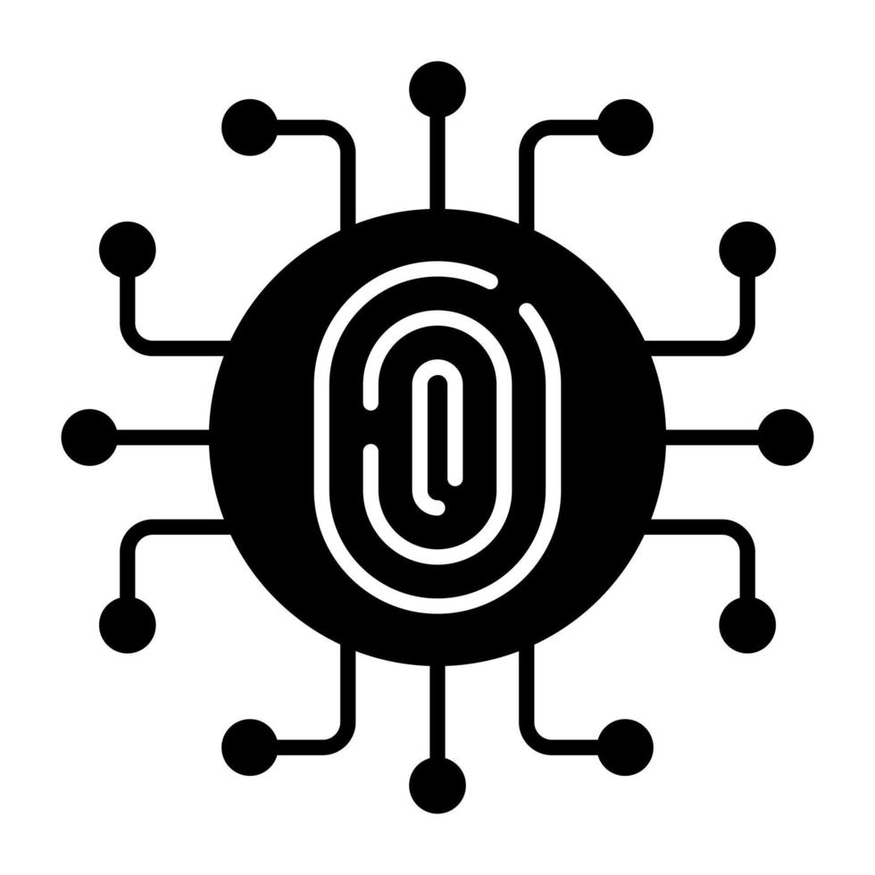 A premium download icon of digital lock vector