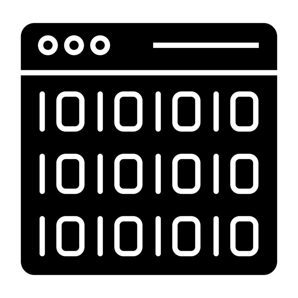 Vector design of binary data