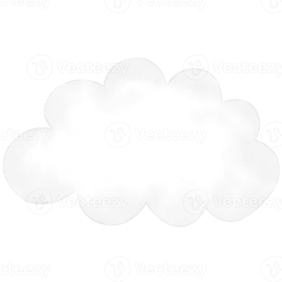 acquerello nube illustrazione png