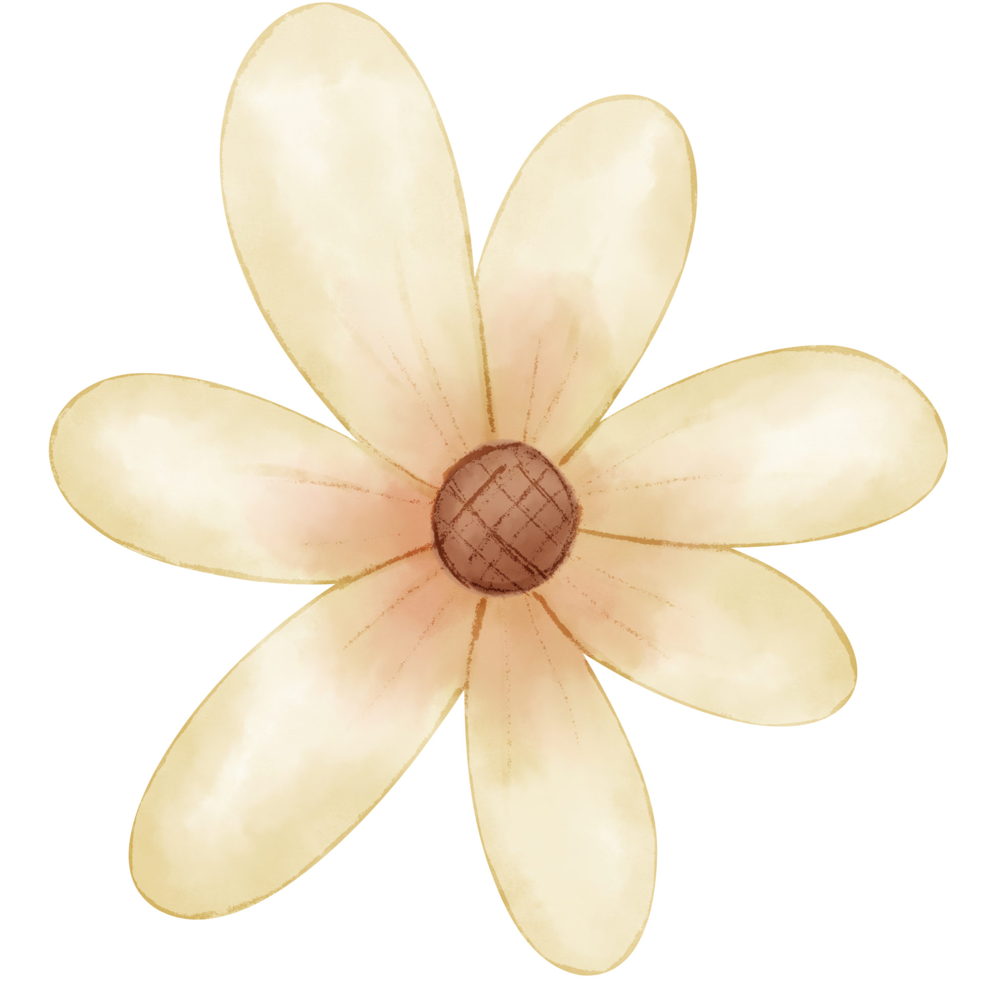 Watercolor boho flower 14177739 png