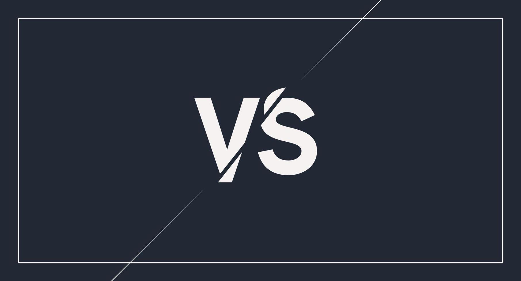 vs o versus concepto de afiche en un estilo de diseño simple. ilustración de fondo de batalla. vector