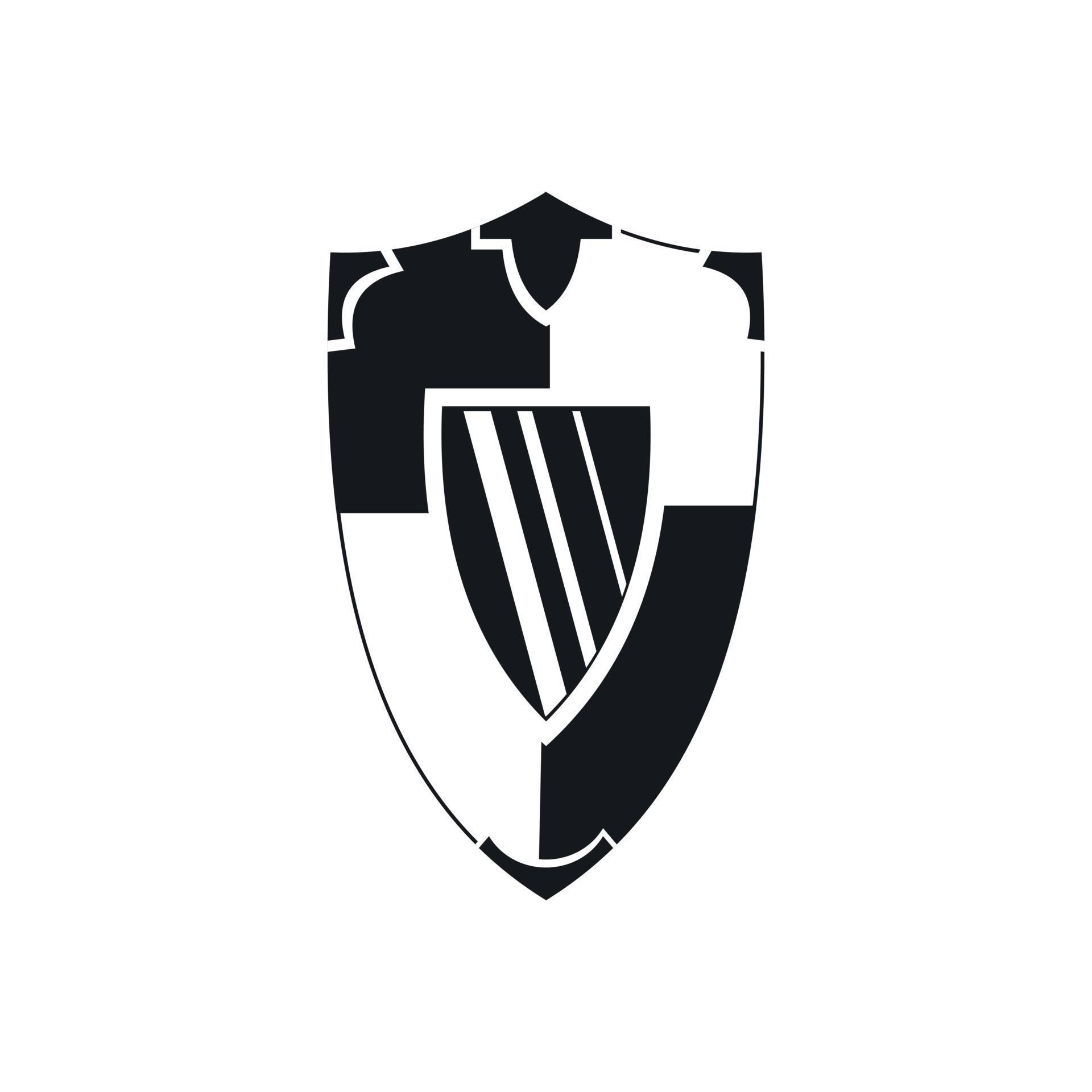 Shield icon, simple style 14177972 Vector Art at Vecteezy