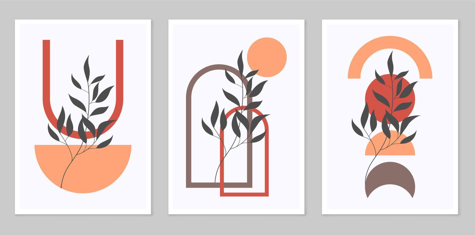 A set of abstract posters. vector