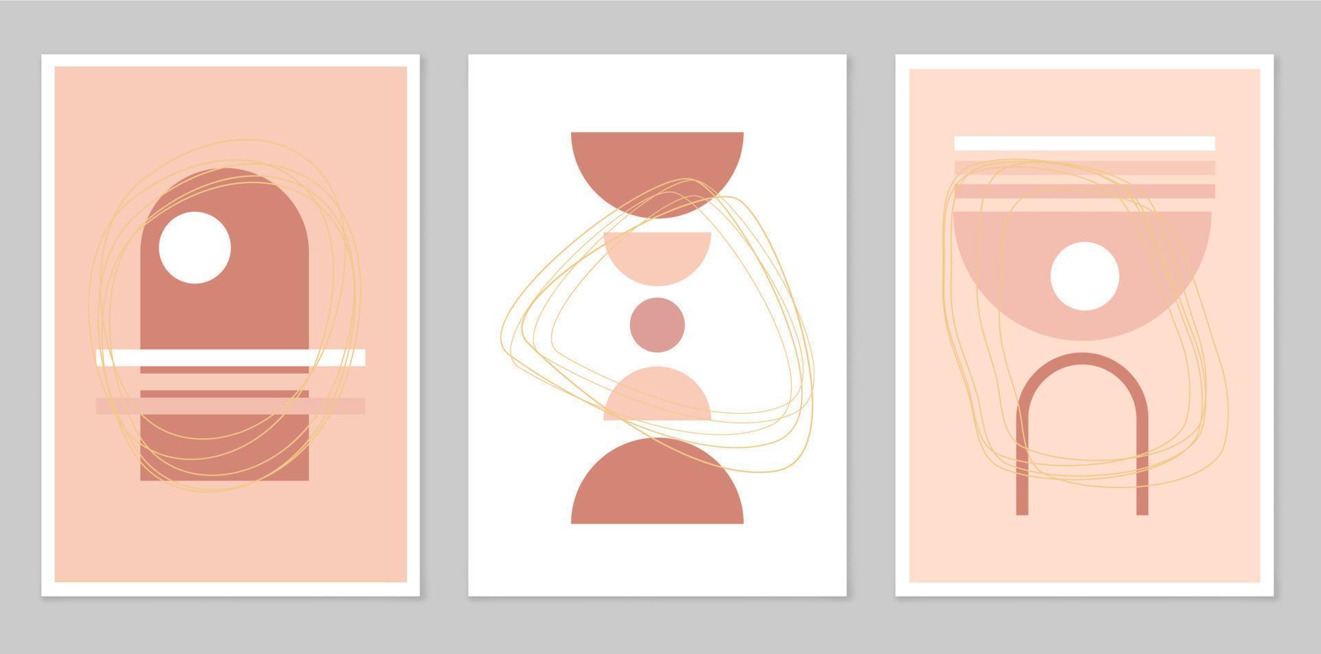 A set of abstract posters. vector