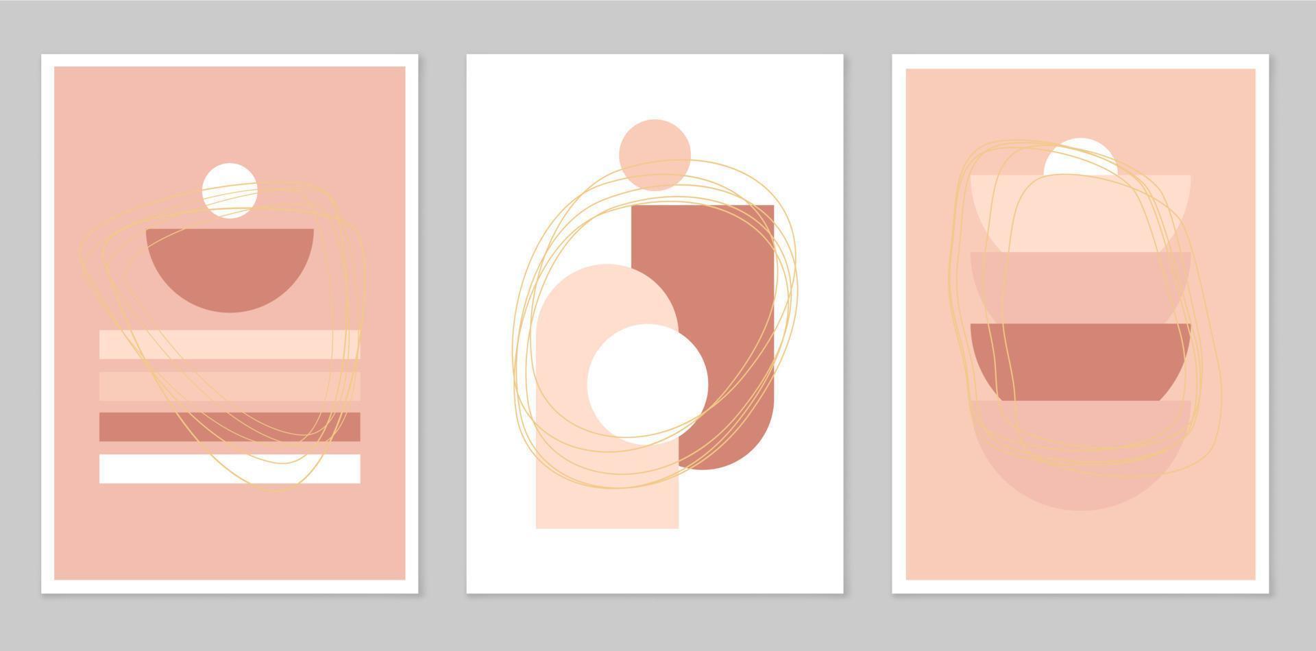 A set of abstract posters. vector