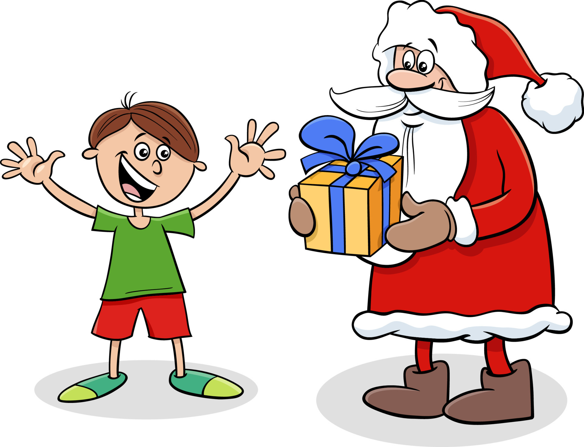 giving gifts cartoon