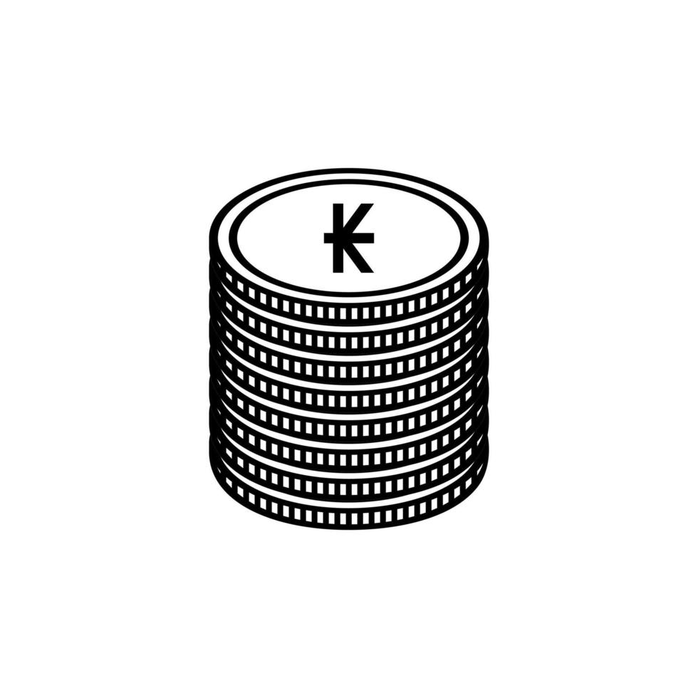 Laos Currency Icon Symbol. Lao Kip, LAK Sign. Vector Illustration