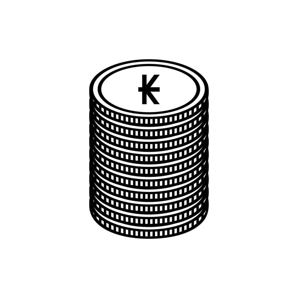 Laos Currency Icon Symbol. Lao Kip, LAK Sign. Vector Illustration