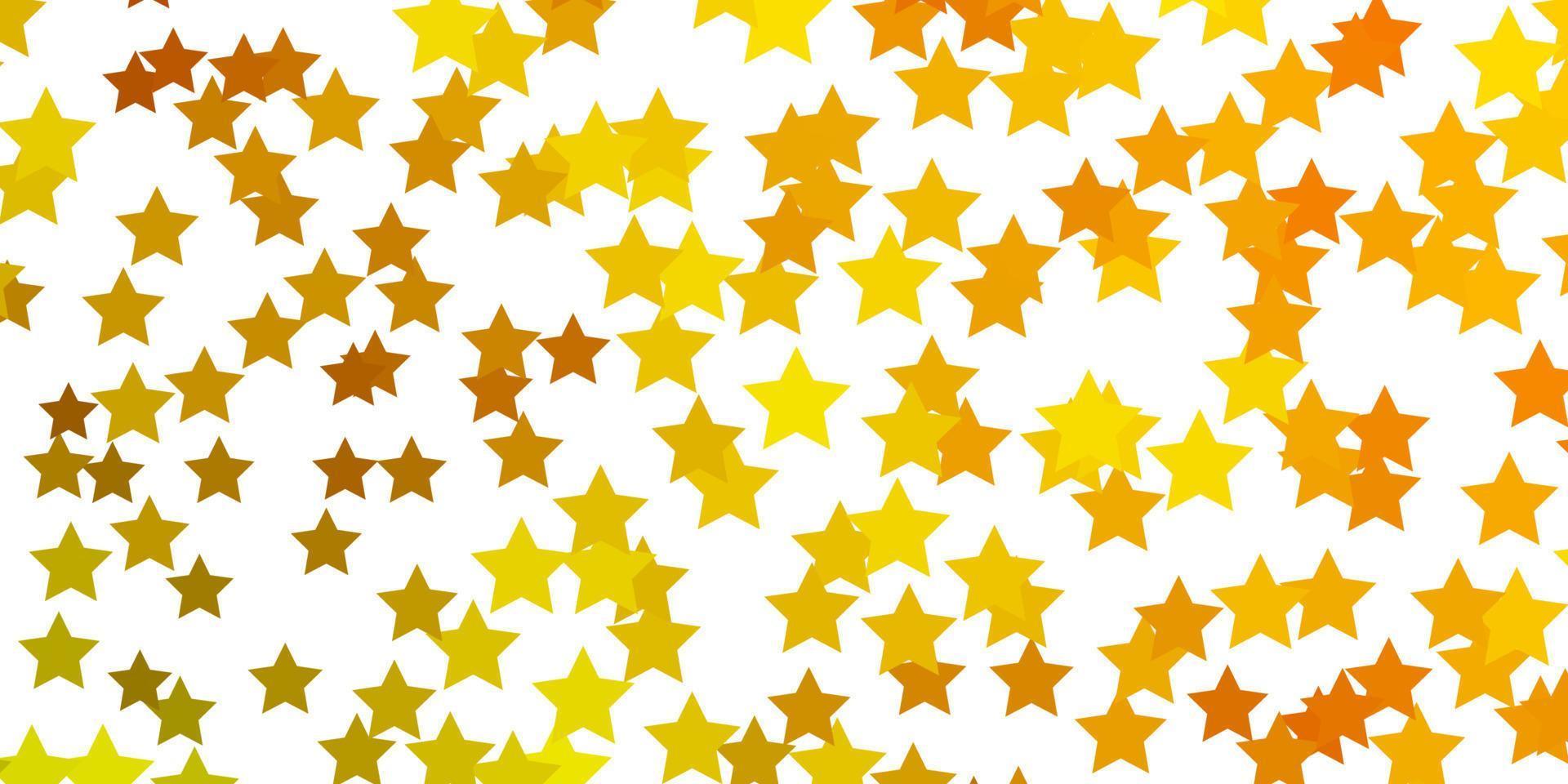 textura de vector verde claro, amarillo con hermosas estrellas.