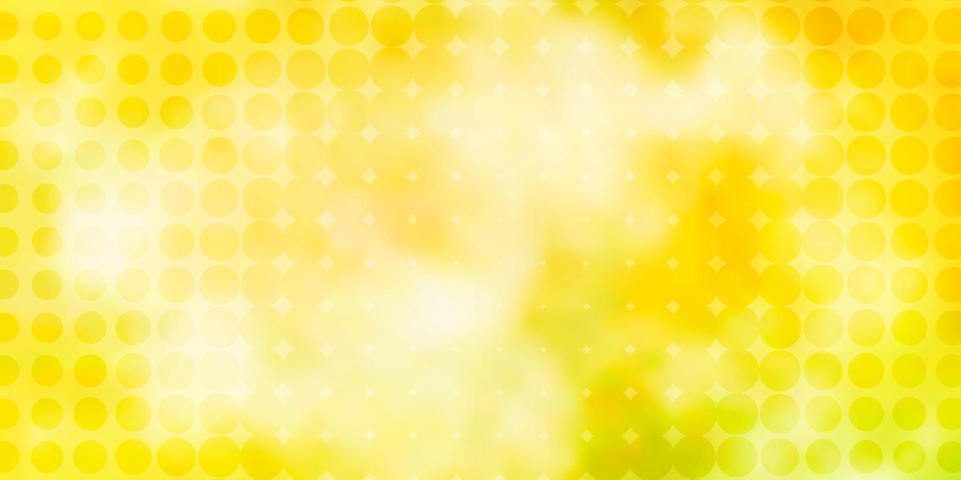 Light Green, Yellow vector template with circles.