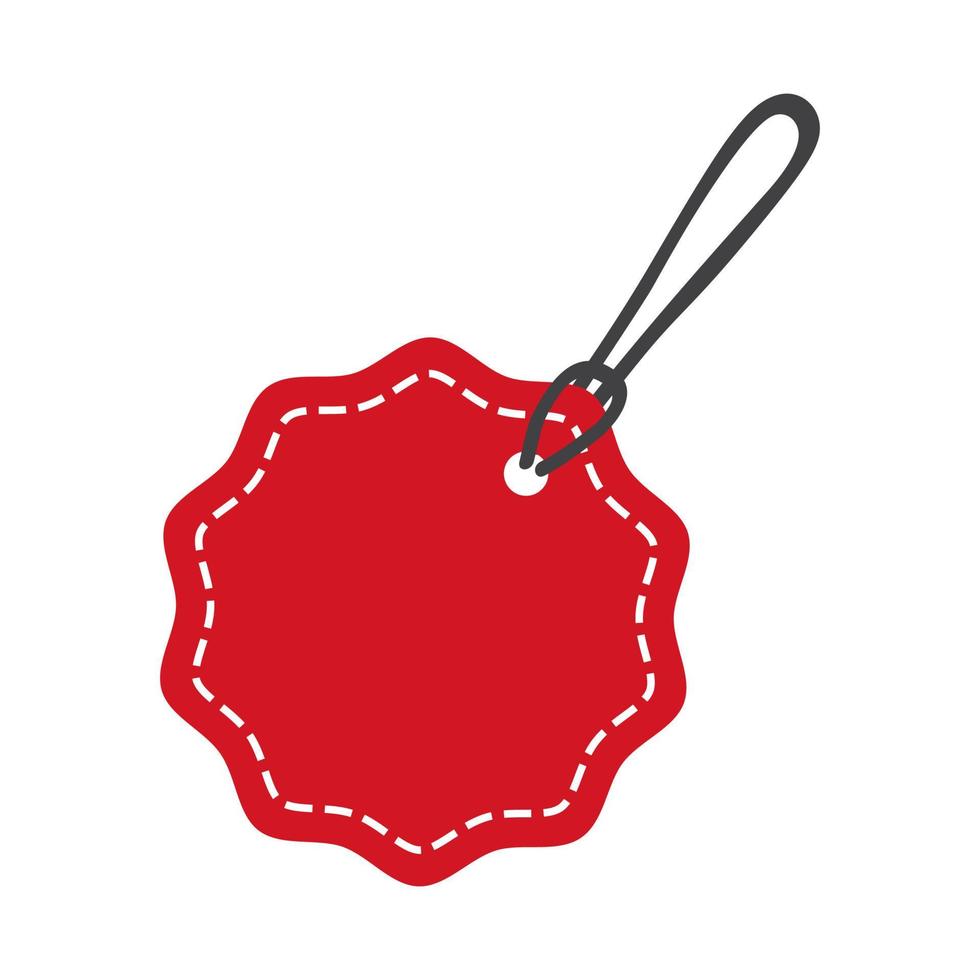 Red Discount Tag for sale promotion vector