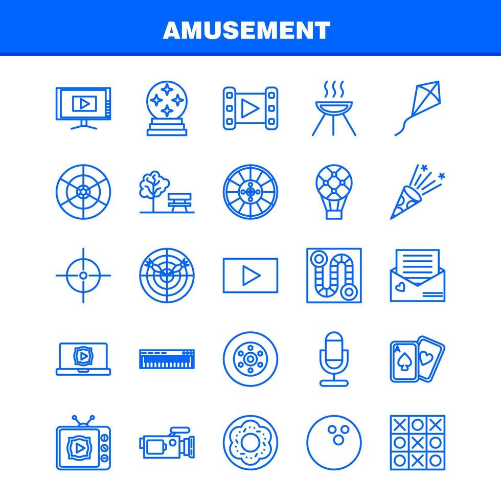 Amusement Line Icons Set For Infographics Mobile UXUI Kit And Print Design Include Heart Balloon Balloon Heart Love Balloons Decoration Celebrations Eps 10 Vector