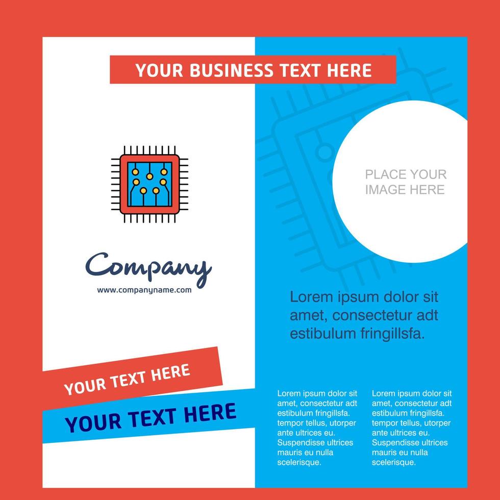 Processor Company Brochure Template Vector Busienss Template