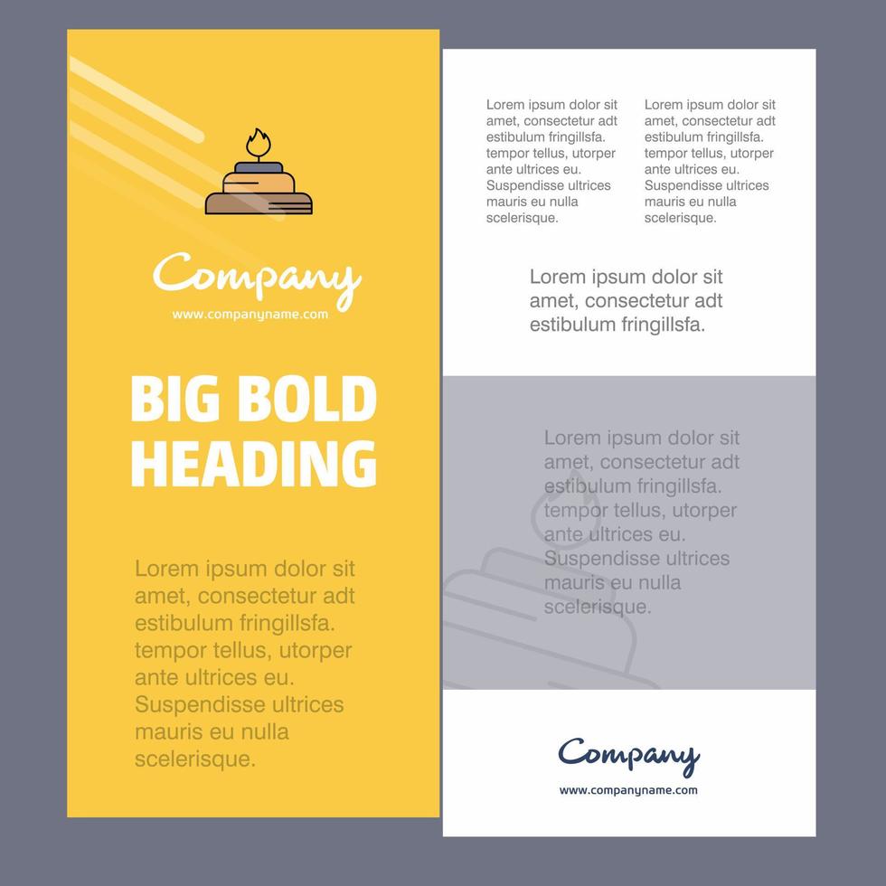 Burner Business Company Poster Template with place for text and images vector background