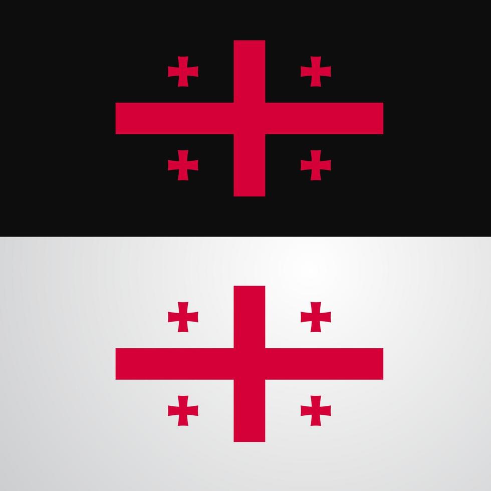 Georgia Flag banner design vector