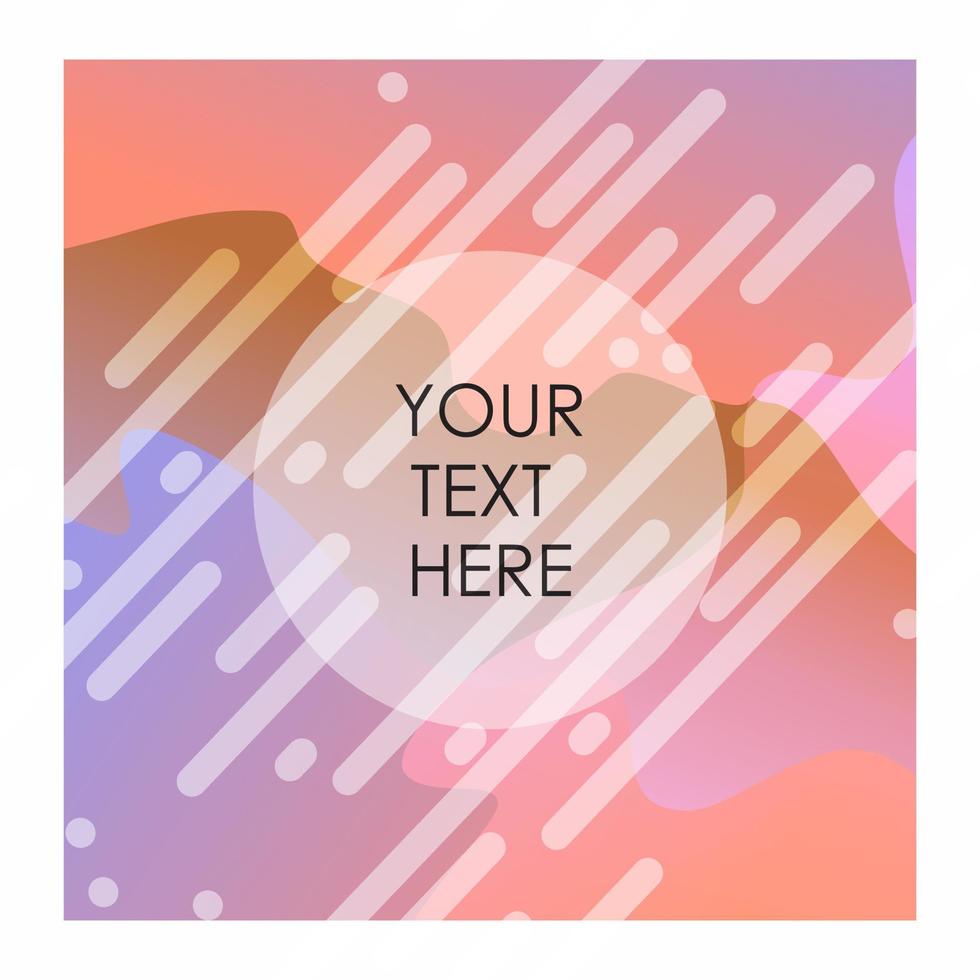 Colorful background with typography design vector