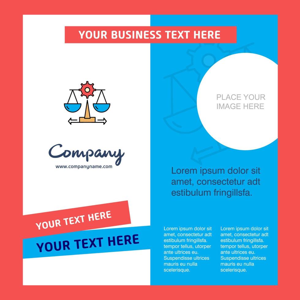 Justice Company Brochure Template Vector Busienss Template
