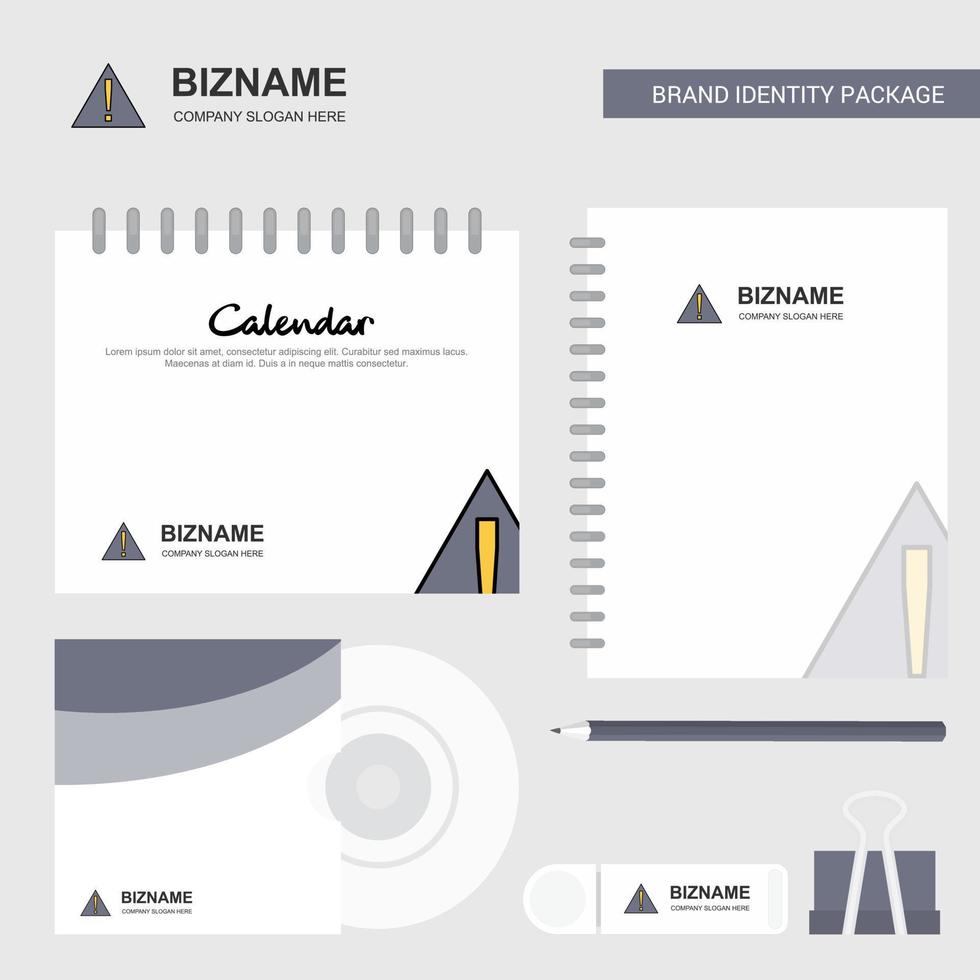 Error Logo Calendar Template CD Cover Diary and USB Brand Stationary Package Design Vector Template