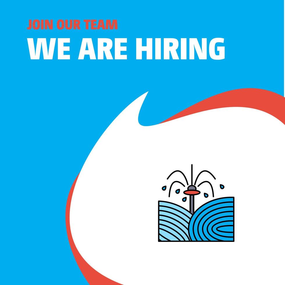 Join Our Team Busienss Company Pants shower We Are Hiring Poster Callout Design Vector background