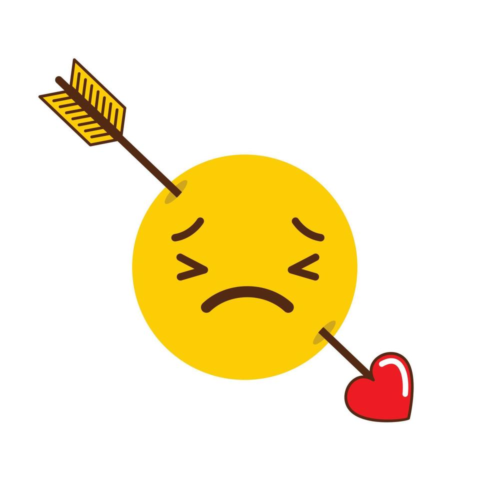 vector de diseño de icono de emoji triste