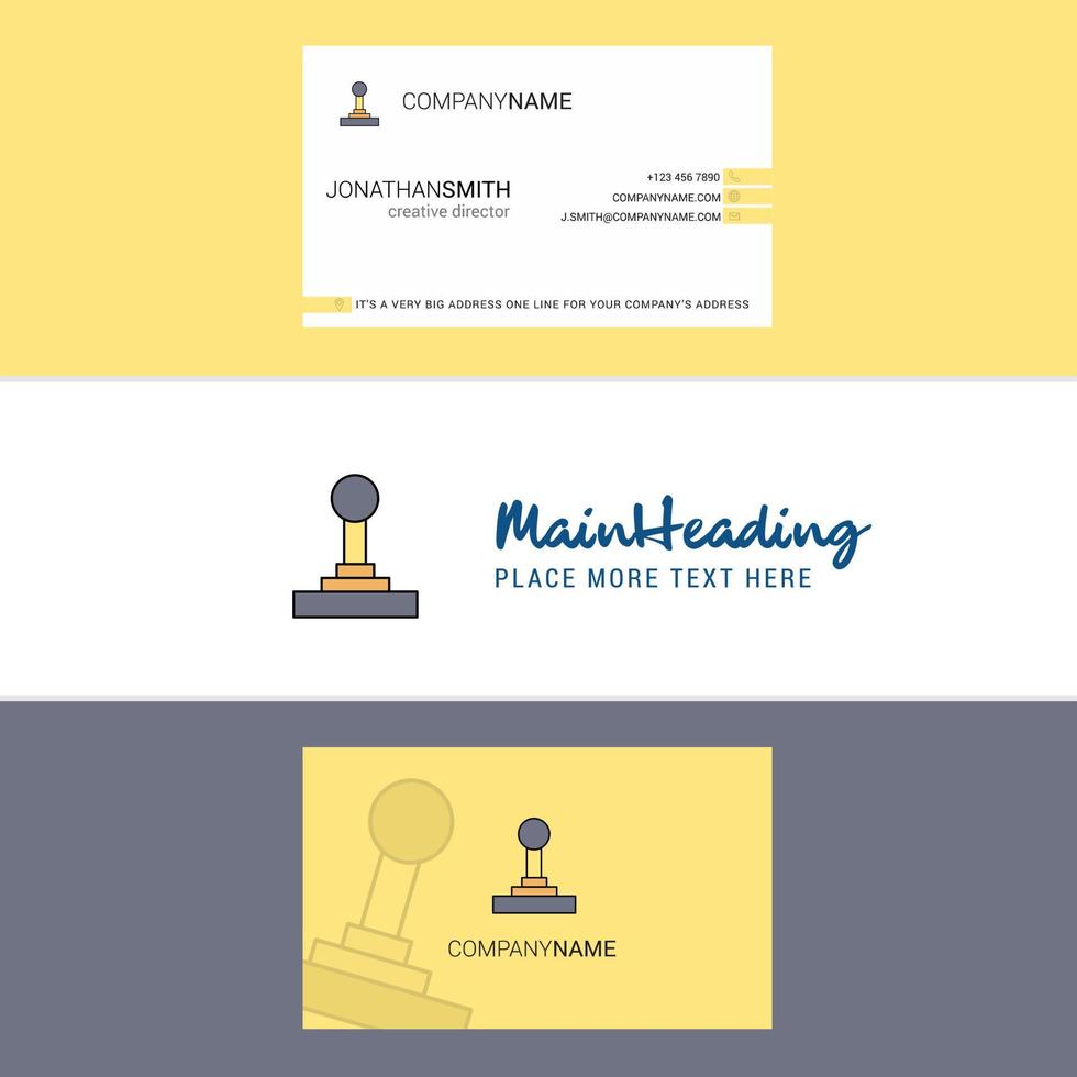 Beautiful Gear box Logo and business card vertical Design Vector