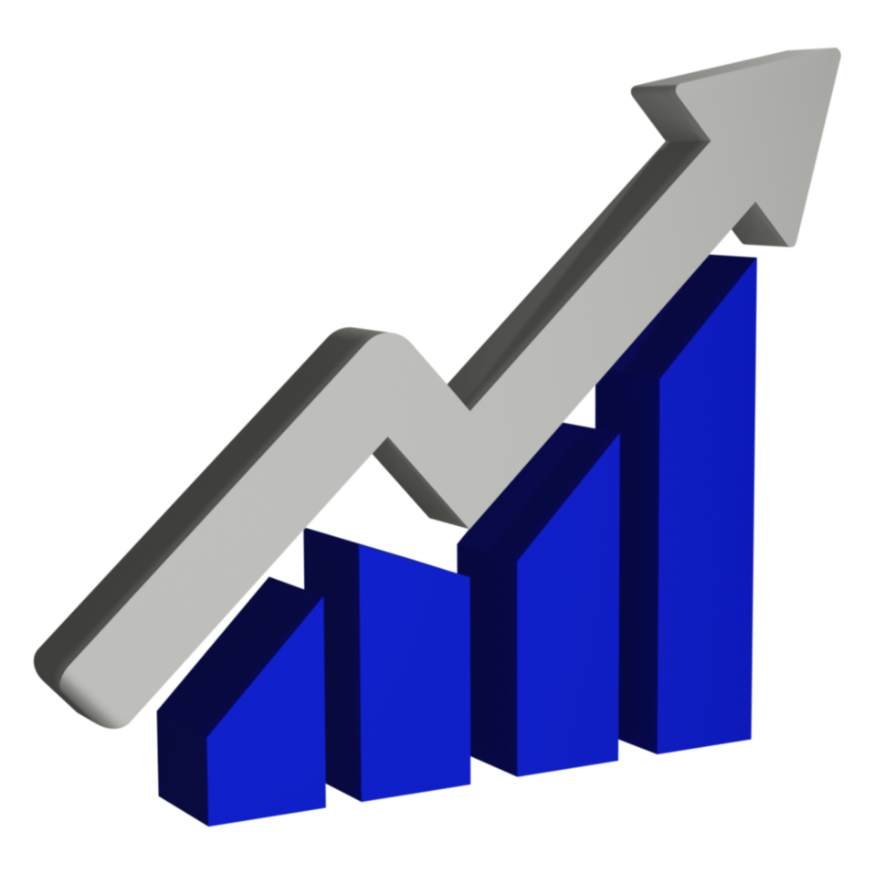 Chart 3D Icon, perfect to use as an additional element in your poster, banner and template designs png