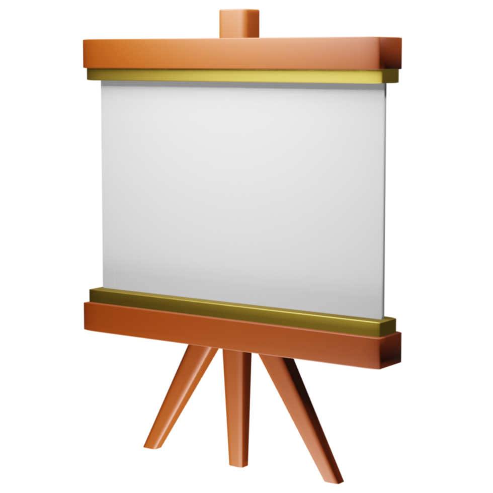 3d icon whiteboard, perfect to use as an additional element in your poster, banner and template designs png