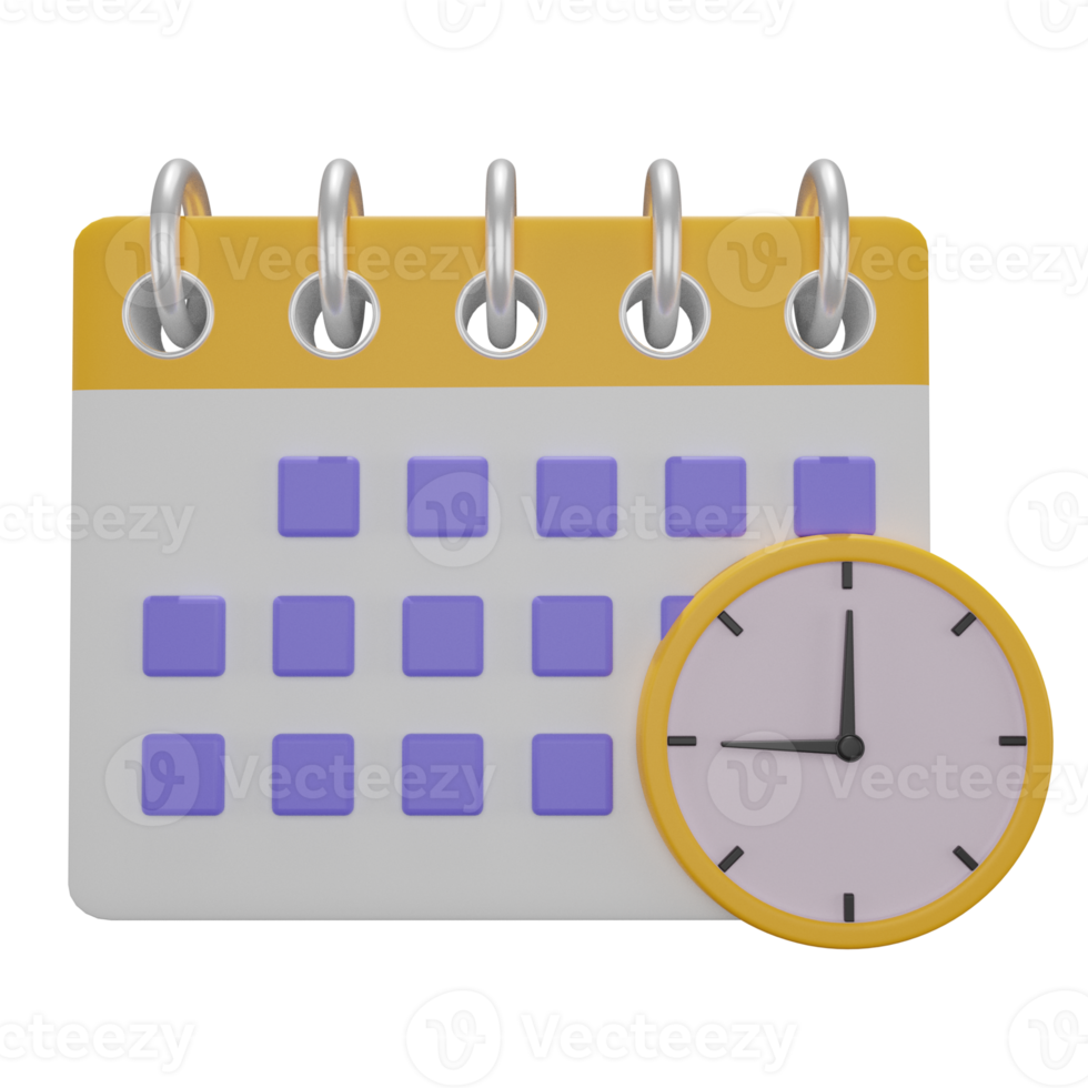 Schedule 3d icon, perfect for use as an additional element in your poster, banner and template designs png