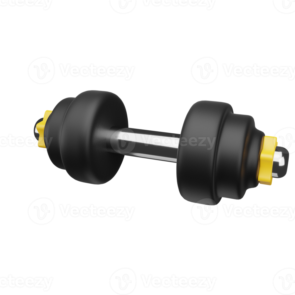 dumbbell 3d icon, perfect to use as an additional element in your poster, banner and template designs png