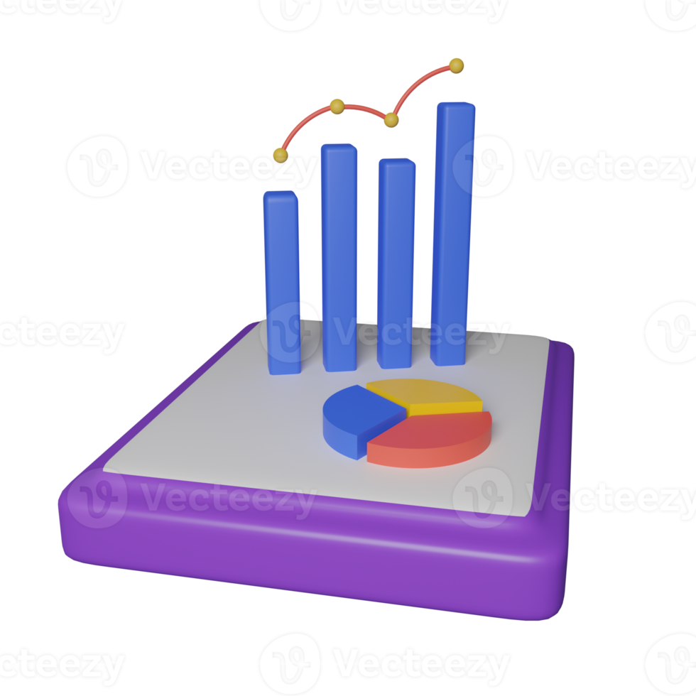 gegevens analytics grafieken en taart tabel 3d icoon, perfect naar gebruik net zo een extra element in uw poster, banier en sjabloon ontwerpen png