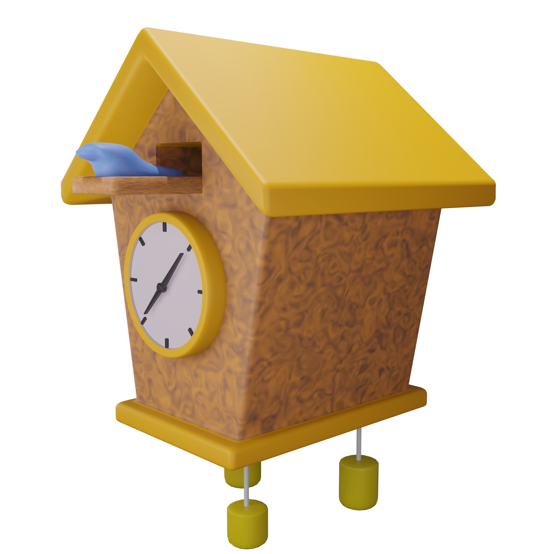 cuckoo clock 3d icon, perfect to use as an additional element in your