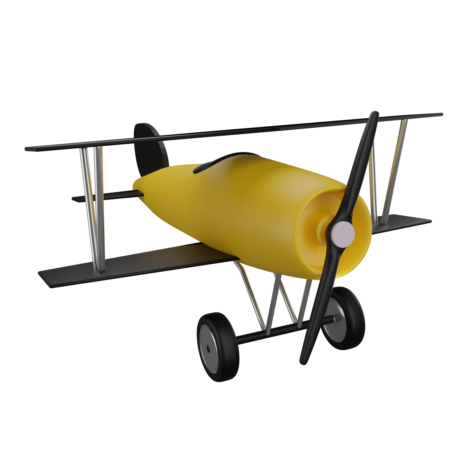 Propeller Plane 3D Icon, perfect to use as an additional element in
