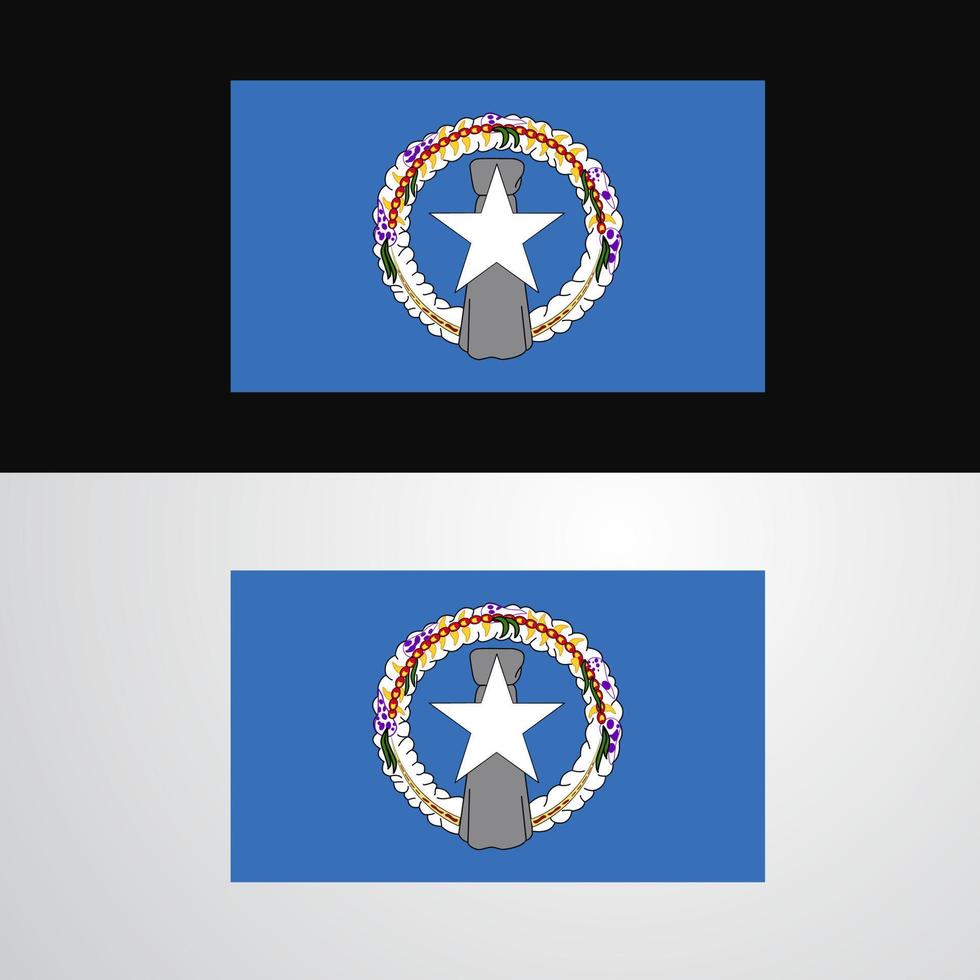 diseño de banner de bandera de islas marianas del norte vector