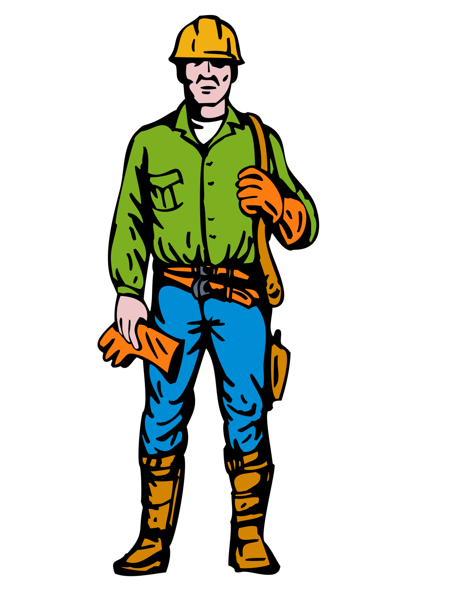 monteur de ligne électrique debout 14179377 PNG