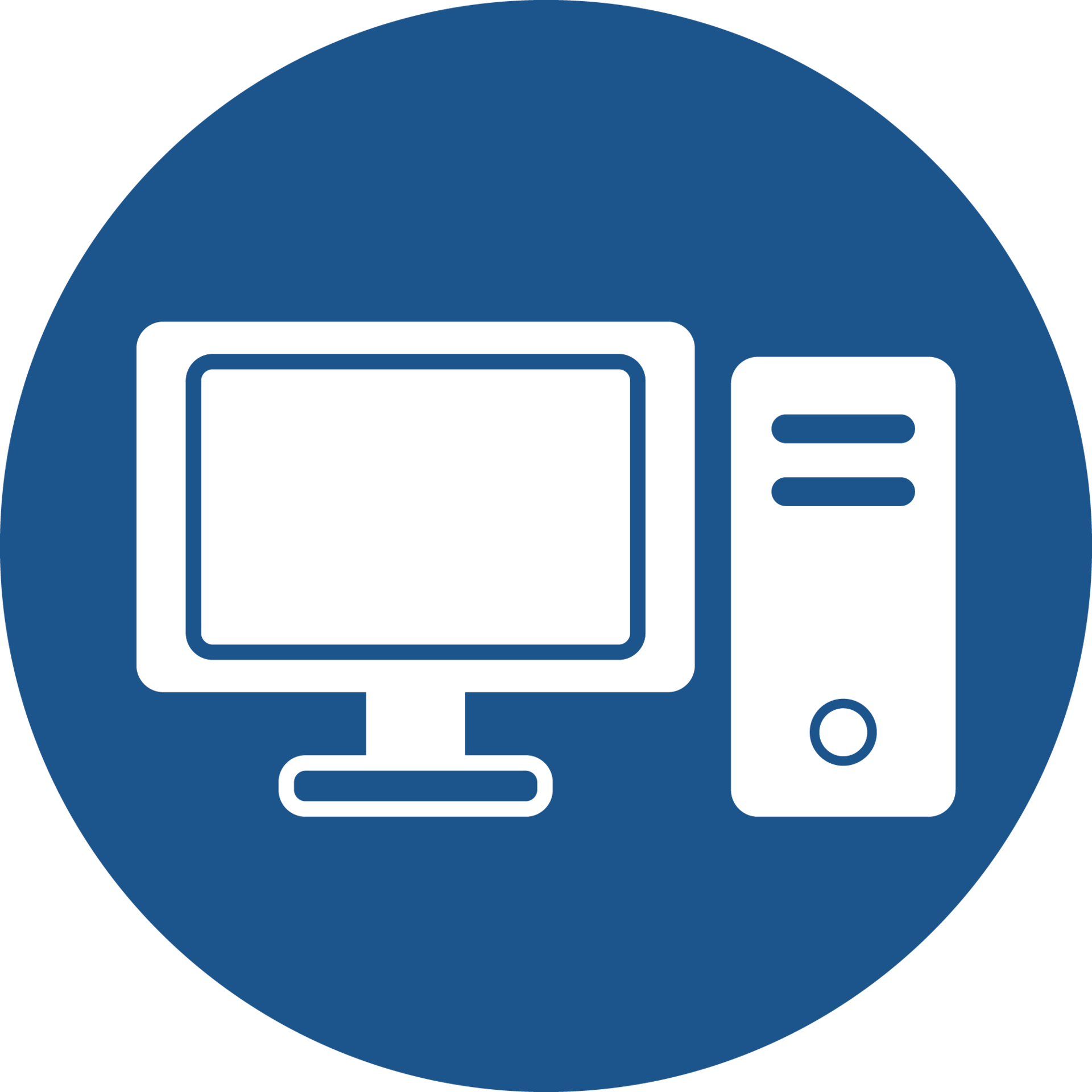 Computer icons design in blue circle. 14179564 PNG