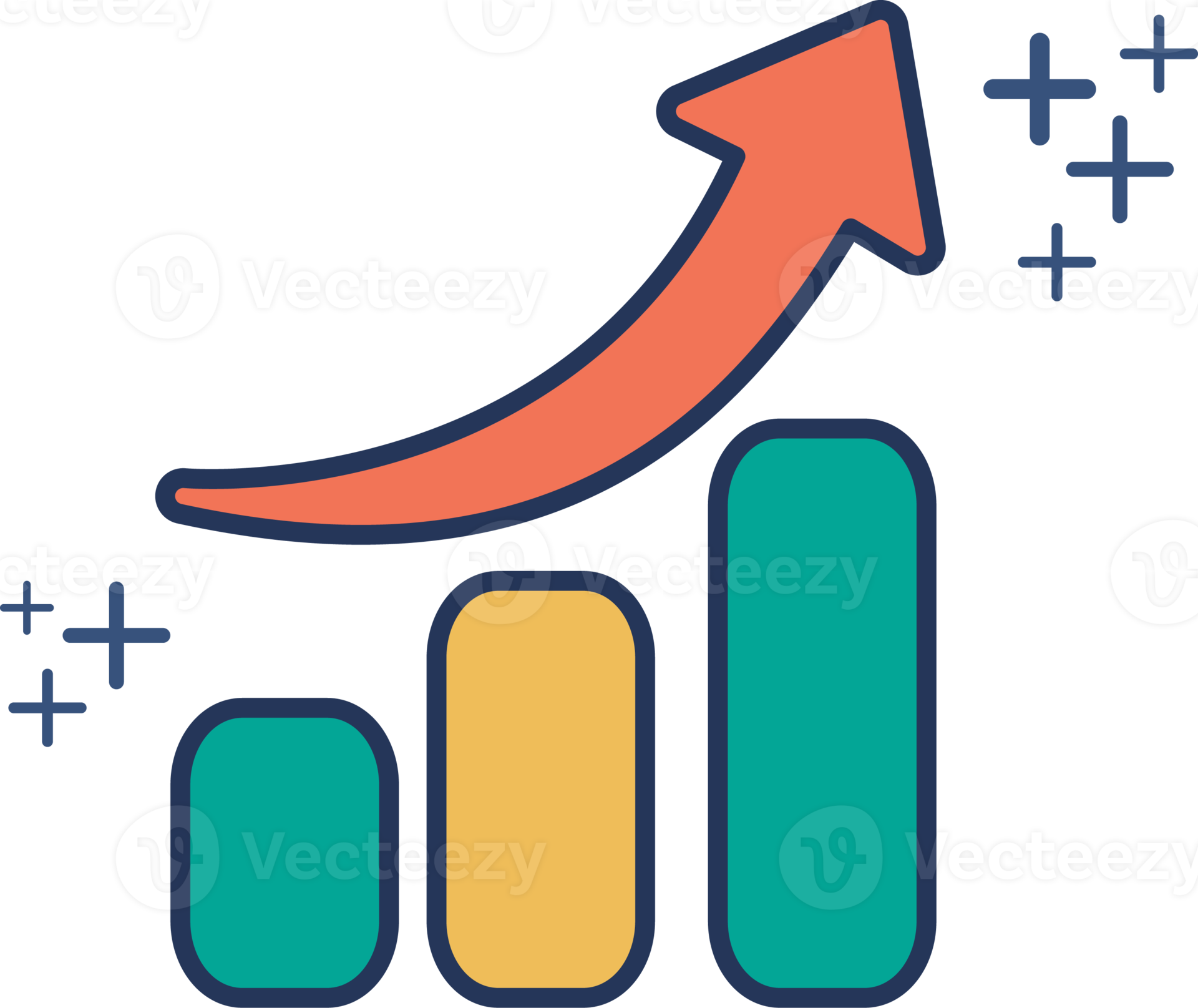 increase-icon-illustration-glyph-style-design-with-color-and-plus-sign