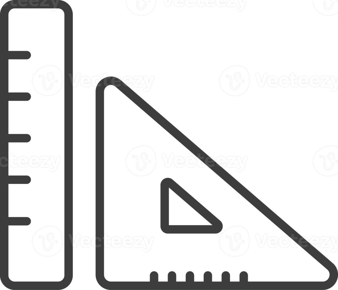 grafisch gereedschap dun lijn icoon, onderwijs icoon set. png