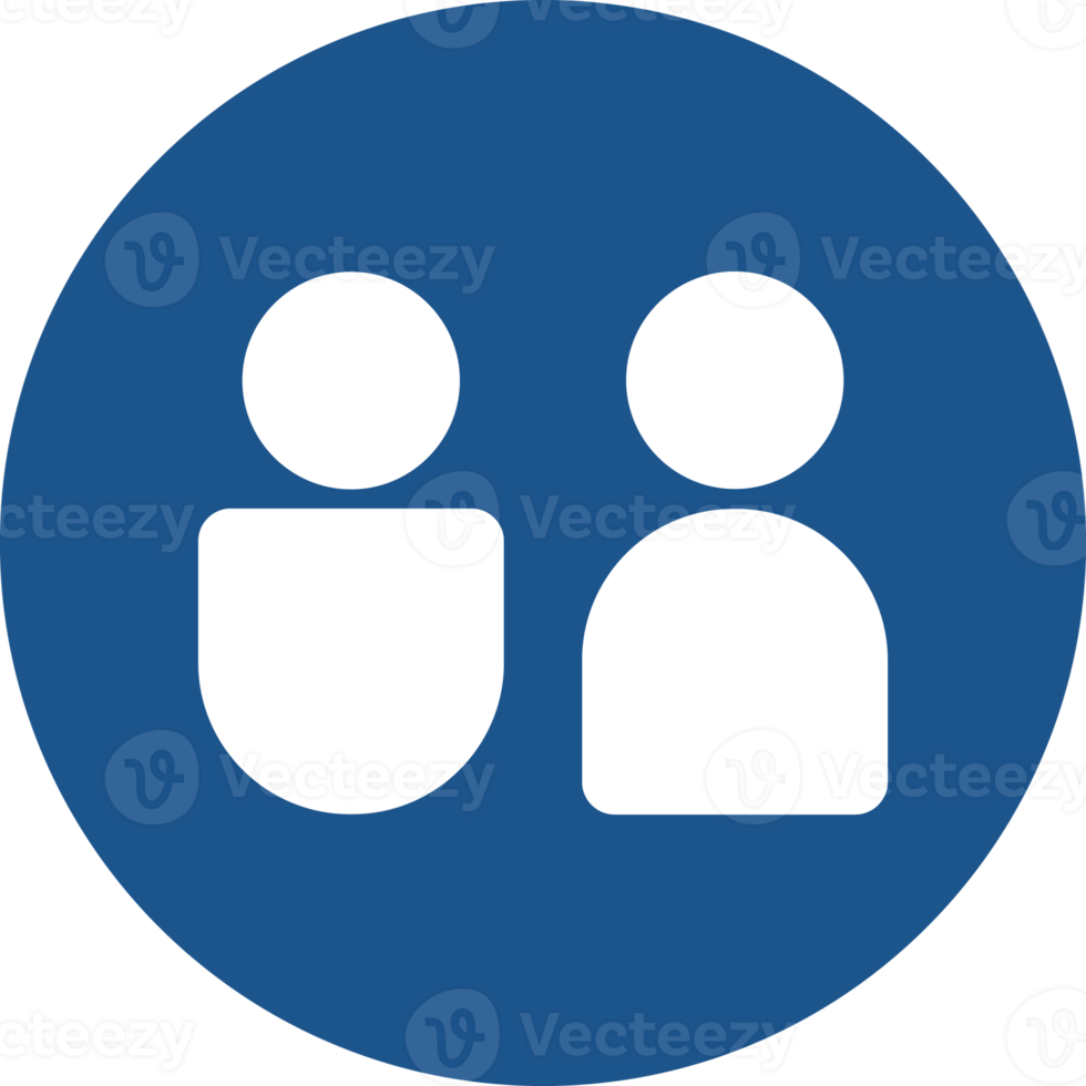 Student icons design in blue circle. png