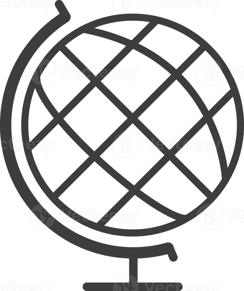 mock globales dünnes Liniensymbol, Bildungssymbolsatz. png