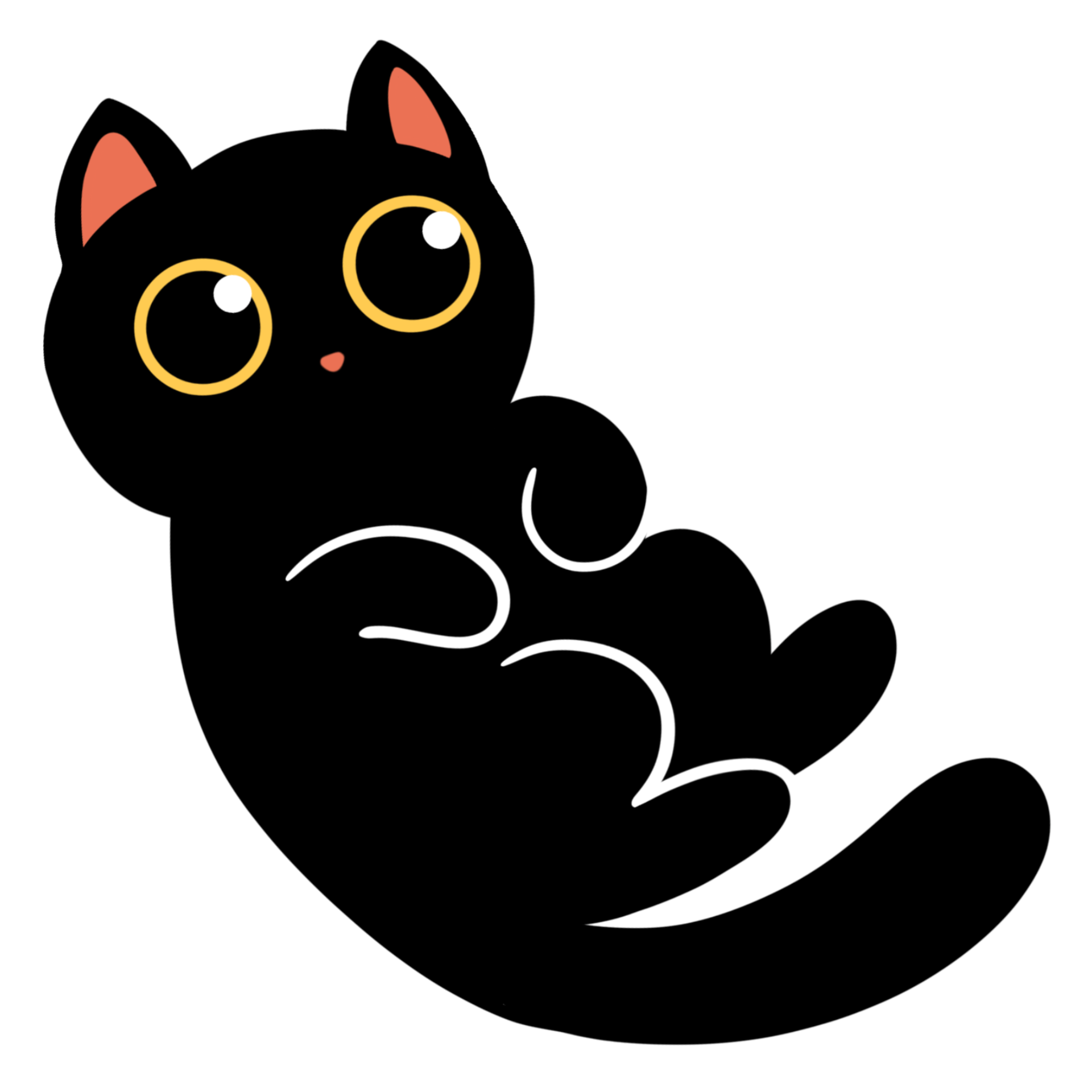 Black cat png images