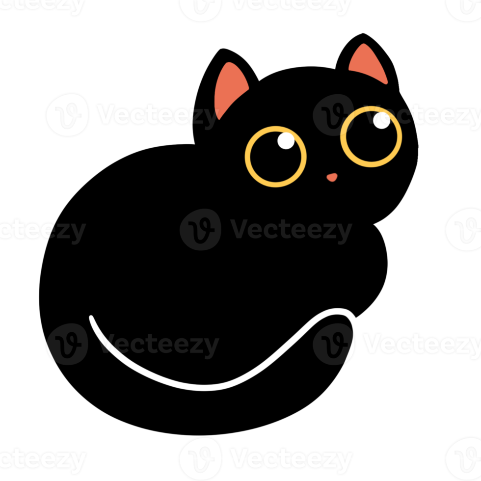 Cute Black Cat png