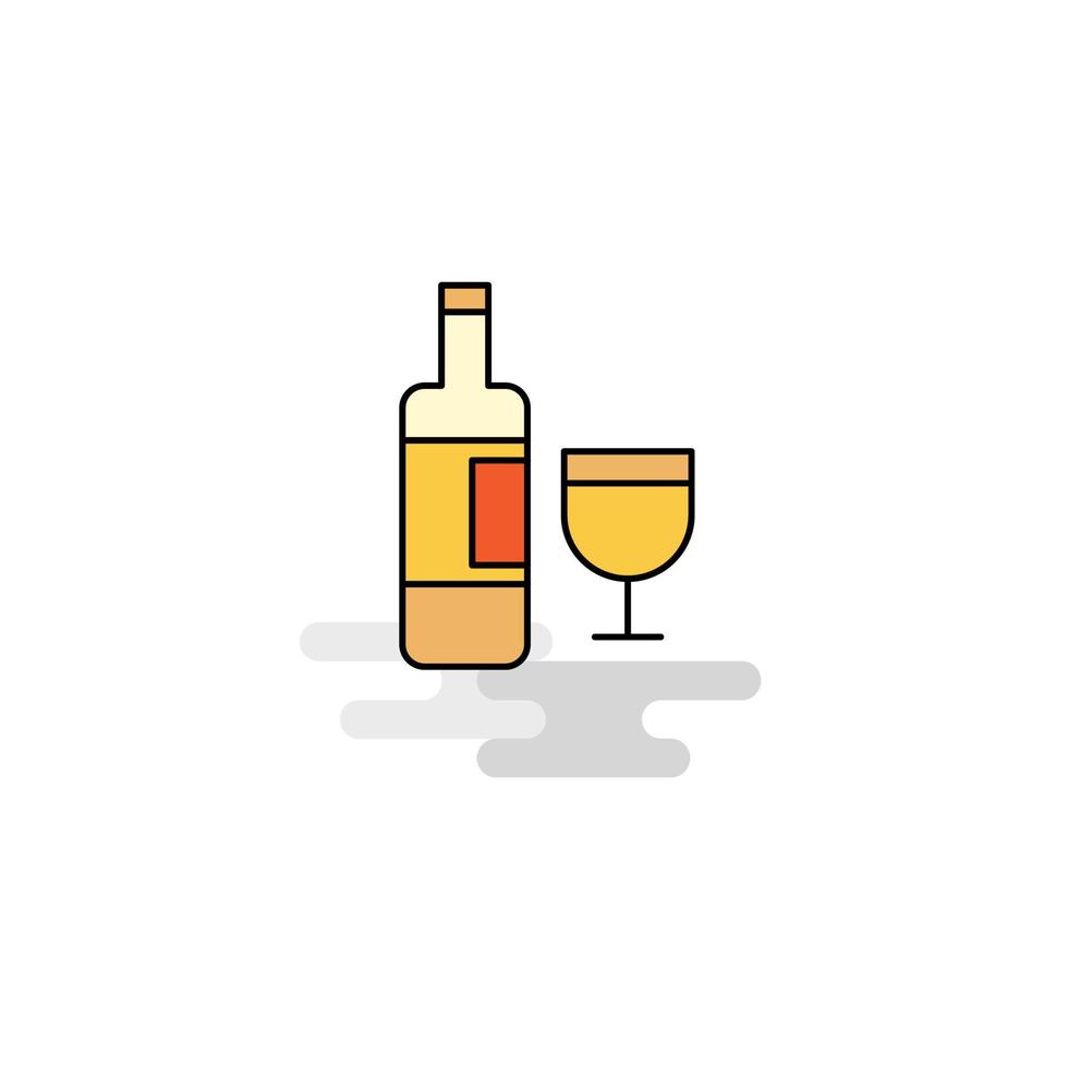 vector de icono de bebidas planas