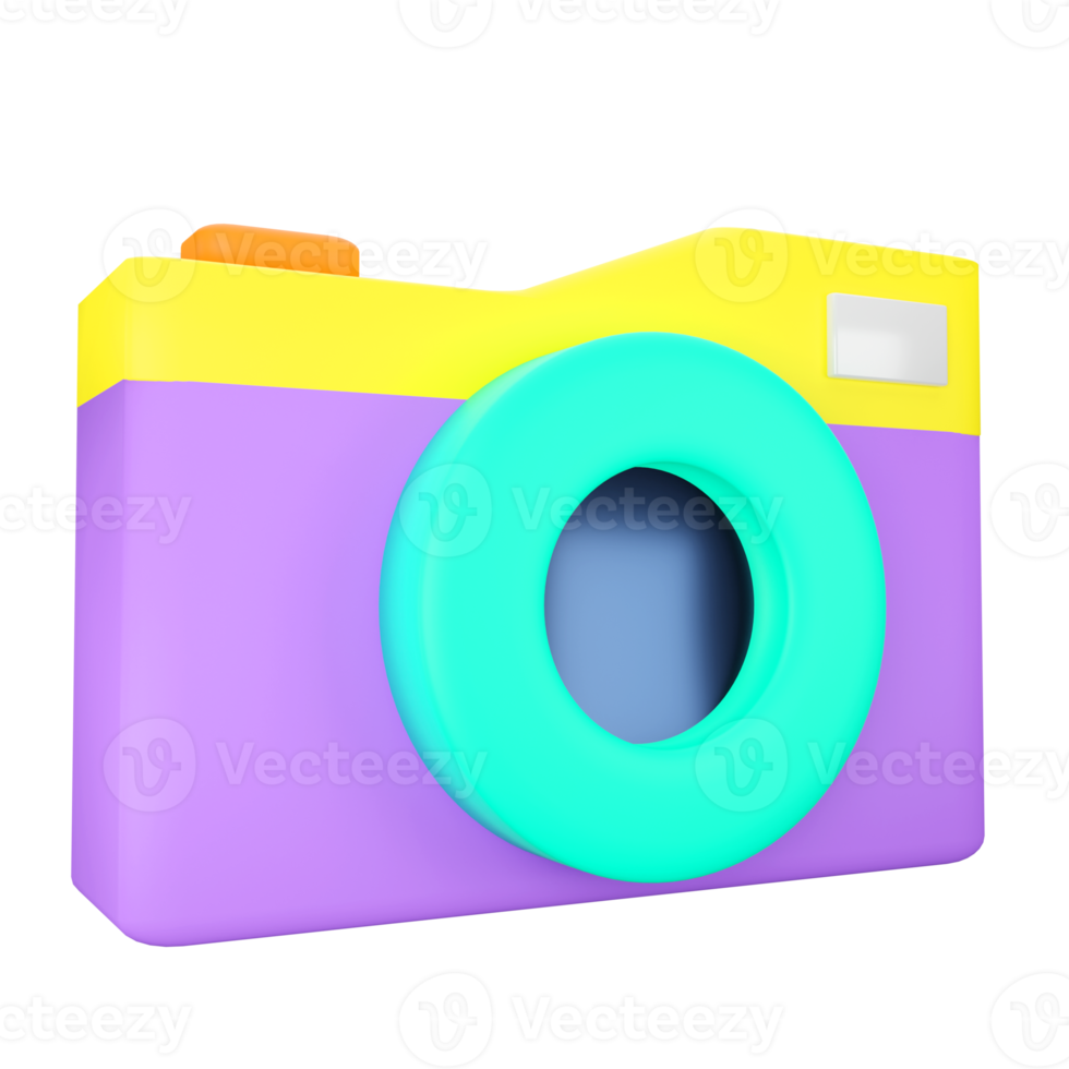 Compact Camera. 3D rendering. png